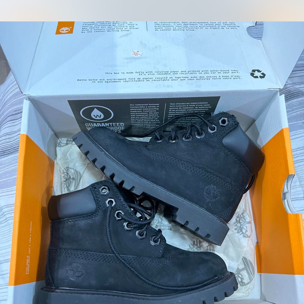 Timberland Black Leather Boots